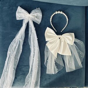 Bridal Pearl Hair Accessory Bundle